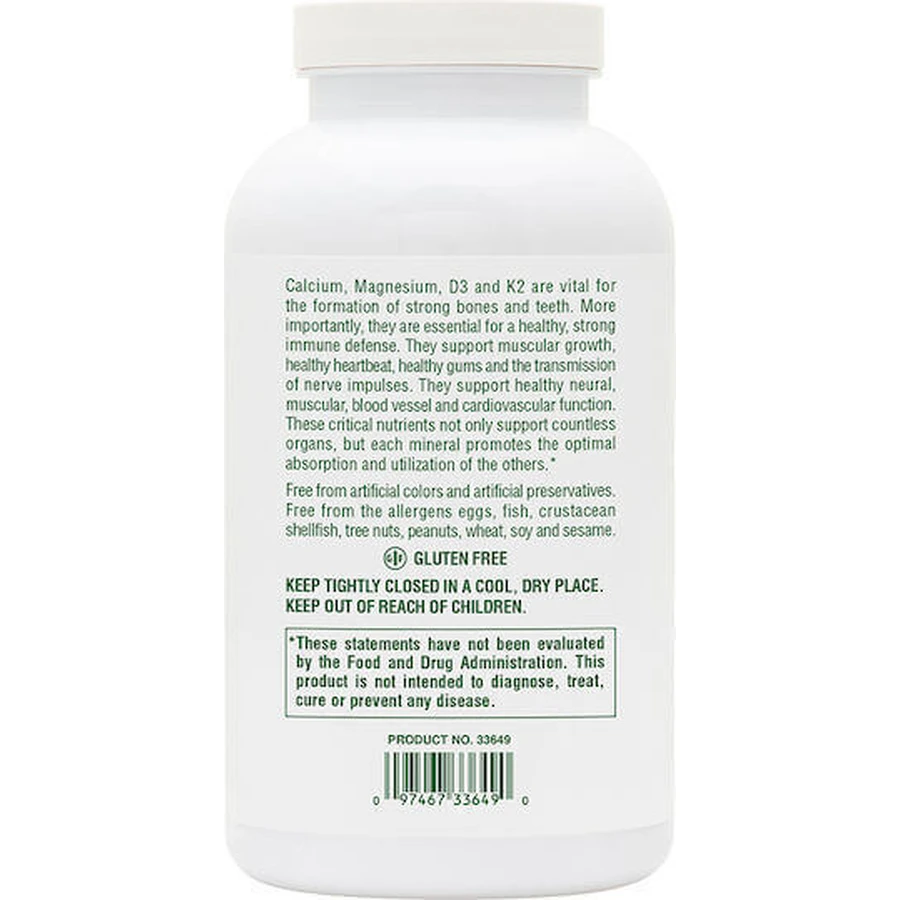 Nature's Plus Кісткова підтримка жувальні таблетки Кальцій Магній Vit D3 з вітаміном K2 60 зі смаком ванілі: ціни та характеристики