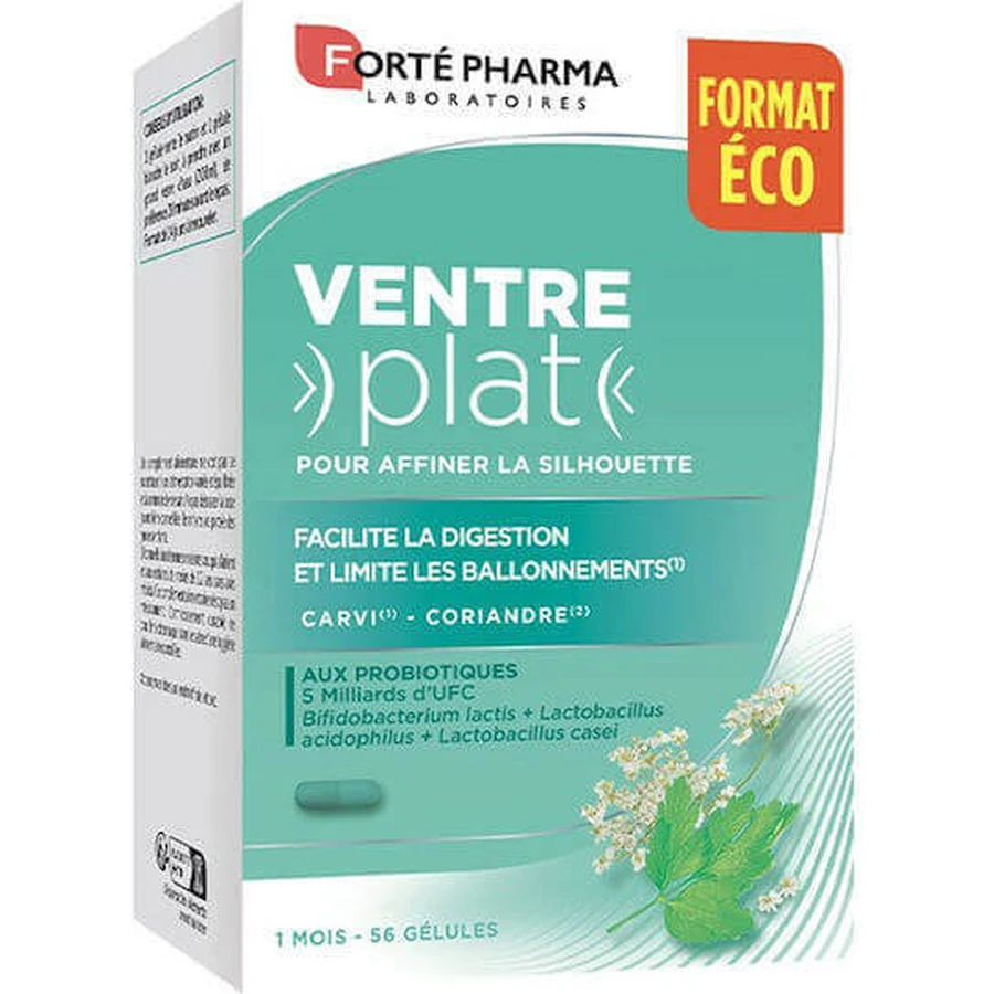 Forte Pharma Ventre Plat Flat Belly Slimming Supplement 56 caps Flat Belly: цены и характеристики