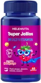 Helenvita Super Jelly Multivitamin Мультивітамінні желейні цукерки для енергії, зміцнення імунної системи та здоров'я я яєць 9 мг малина Малина 60 шт.