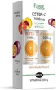 Power Of Nature Ester C & Vitamin C 500мг Вітамін для зміцнення імунітету, шкіри та антиоксидантної дії 1000мг Апельсиновий персик 40 таб. еф.