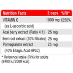 Fit & Shape Vitamin C 1000 plus Вітамін для зміцнення імунітету, шкіри та антиоксидантної дії 60 капс.: ціни та характеристики