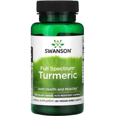 Swanson Full Spectrum Turmeric 750mg 60 растительных капсул: цены и характеристики