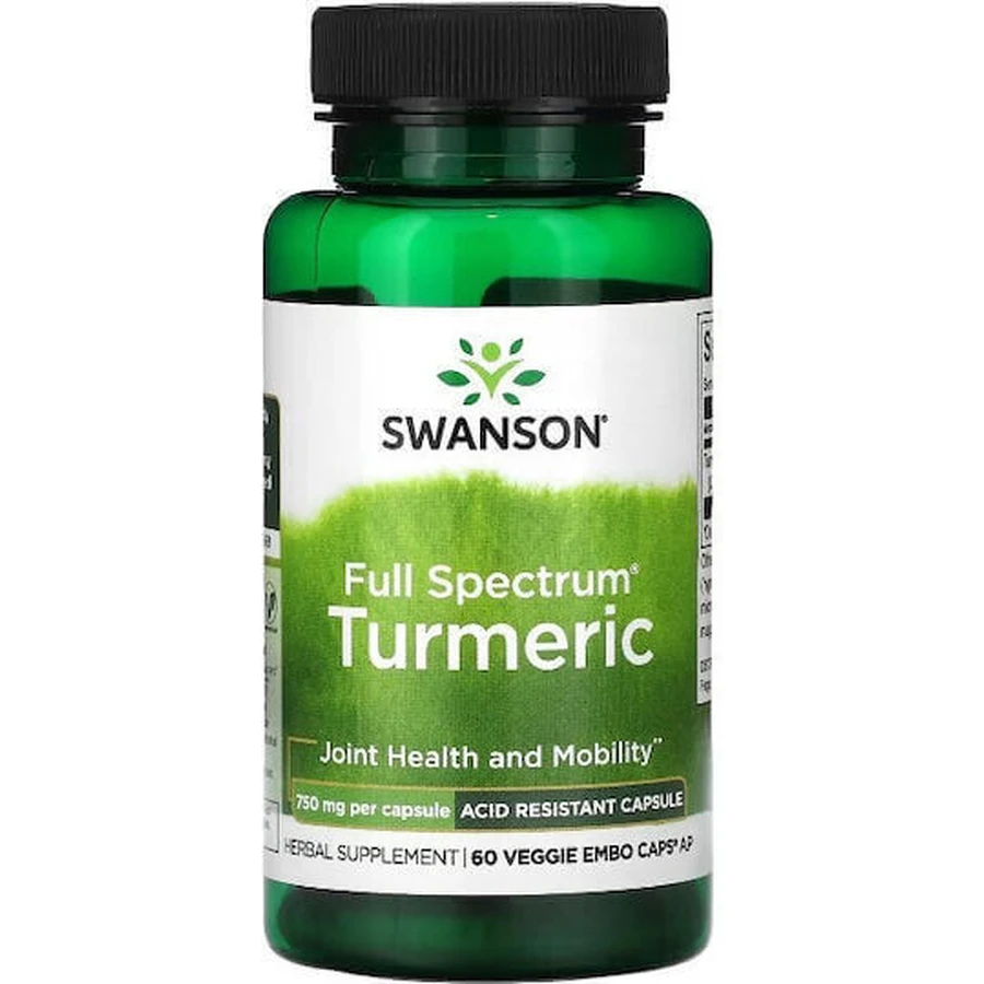 Swanson Full Spectrum Turmeric 750mg 60 растительных капсул: цены и характеристики