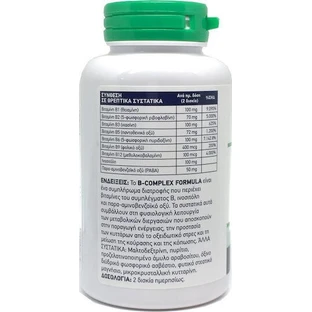 Doctor's Formulas В-комплексна вітамінна формула для зміцнення енергії, імунітету та нервової системи 120 таблеток