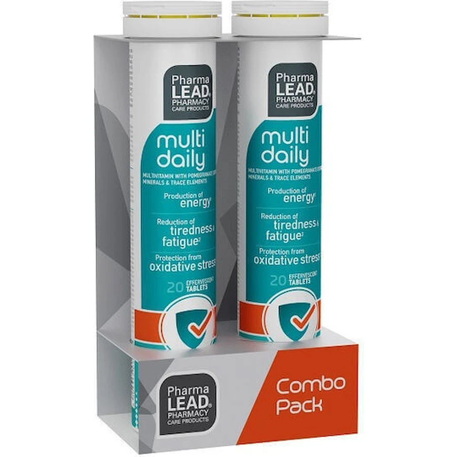 Фармалеад Мульти денний полівітамін з антиоксидантною дією 60мг апельсин 2 х 10 шипучих таблеток: ціни та характеристики