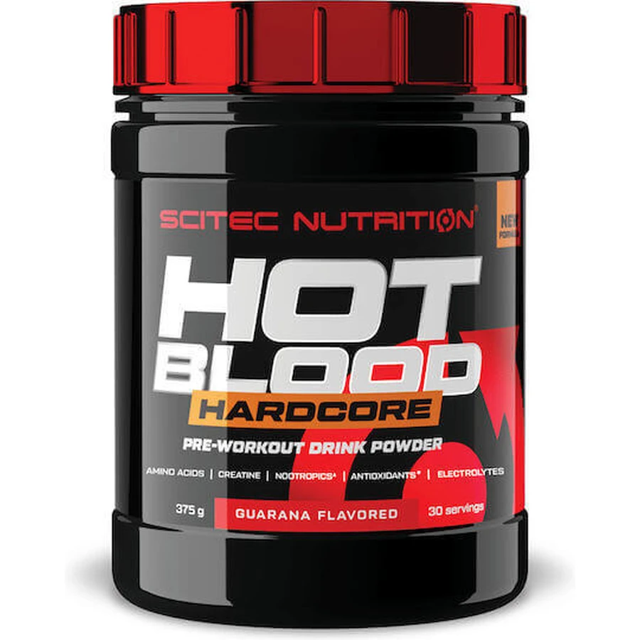Scitec Nutrition Hot Blood Hardcore Hardcore Предтреніровочная добавка 375гр Гуарана: ціни та характеристики