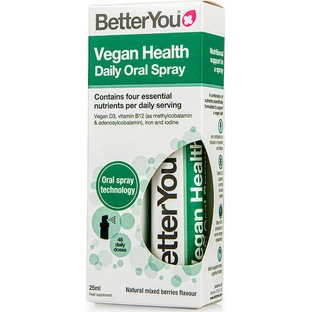 BetterYou Vegan Health Daily Vegan Health Daily Оральний вітамінний спрей для зміцнення імунітету та здоров'я з яєчними ягодами 25 мл