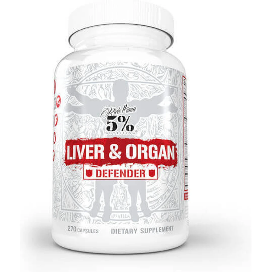 Rich Piana 5% Nutrition Liver And Organ Defender Захисник печінки та органів Спеціальна дієтична добавка 270 капс.: ціни та характеристики