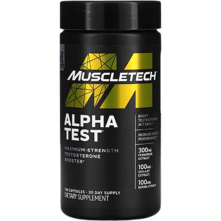 Muscletech Alpha Test 120 вегетарианских капсул: цены и характеристики