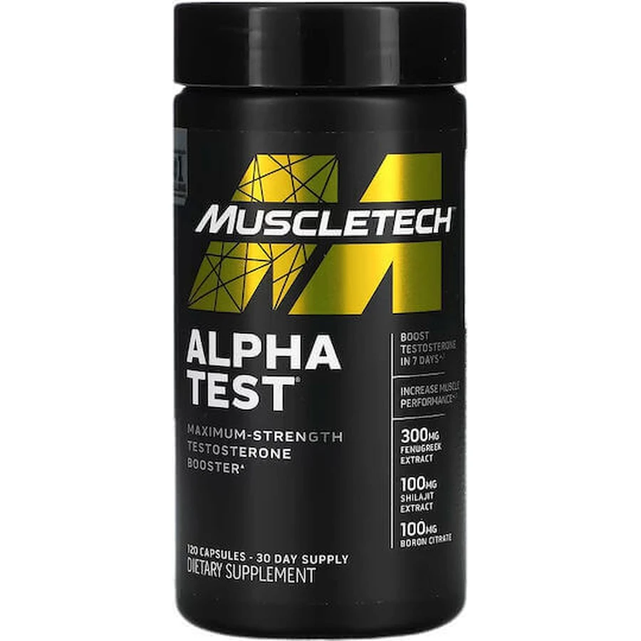 Muscletech Alpha Test 120 вегетарианских капсул: цены и характеристики