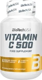 Biotech USA Вітамін С 500 Вітамін для зміцнення імунітету, шкіри та антиоксидантної дії Полуниця-апельсин-черниця 120 жувальних таблеток