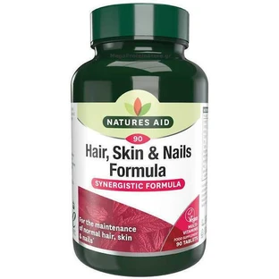Natures Aid Hair Skin and Nails Formula Food Supplement Special Special 90 табл.
