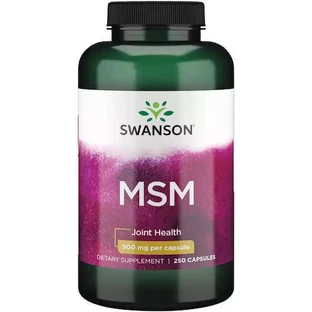 Swanson MSM 500 мг Добавка для здоровья суставов и костей 250 капс
