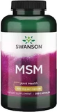 Swanson MSM 500 мг Добавка для здоровья суставов и костей 250 капс