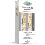 Power Of Nature Vitamin C 1000mg - D3 1000iu & Vitamin C 500mg Витамин для поддержки иммунитета, кожи и антиоксидантного действия 1000iu 1000mg Lemon 2 x 20 шипучих таблеток