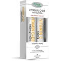 Power Of Nature Vitamin C 1000mg - D3 1000iu & Vitamin C 500mg Витамин для поддержки иммунитета, кожи и антиоксидантного действия 1000iu 1000mg Lemon 2 x 20 шипучих таблеток