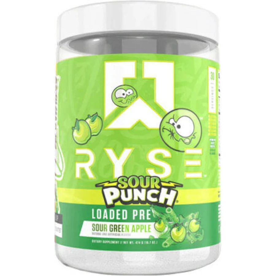 Ryse Loaded Pre 10mg Pre Workout Supplement 420gr Sour Green Apple: цены и характеристики