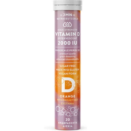 JMN Vitamin D3 2000IU Вітамін для зміцнення імунної системи та здоров'я яєць 2000iu апельсин 20 табл. еф.: ціни та характеристики