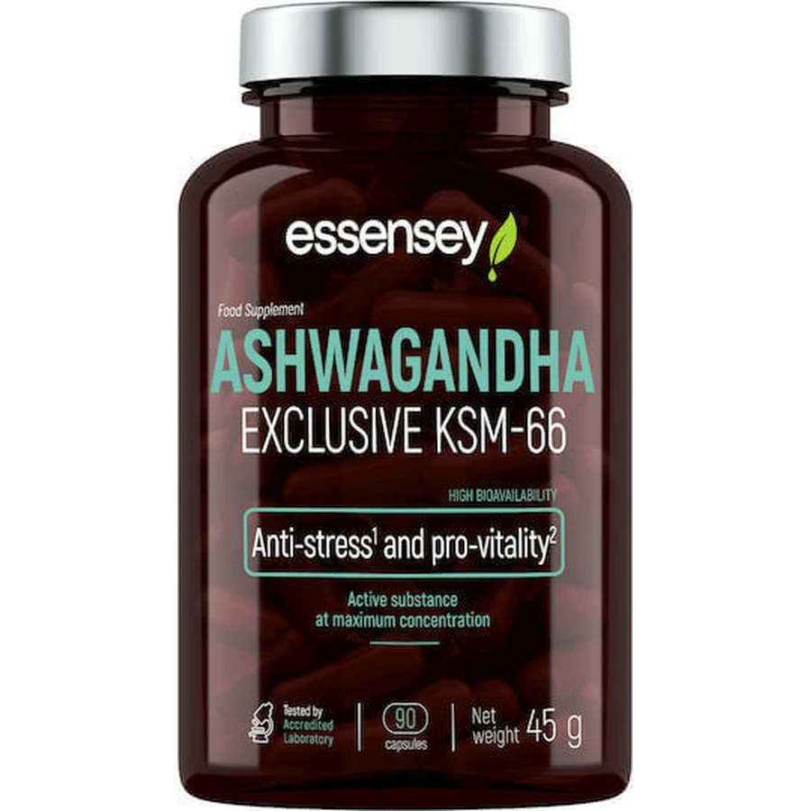 Essensey Ashwagandha Exclusive KSM-66 90 капс.: ціни та характеристики