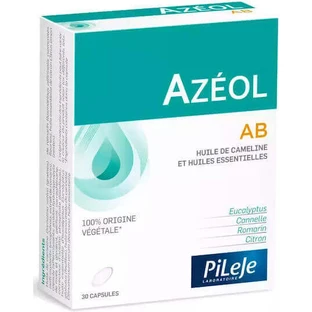 Рослинна добавка Pileje Azeol Ab Олія верблюжої кісточки та 4 ефірні олії 30 таблеток