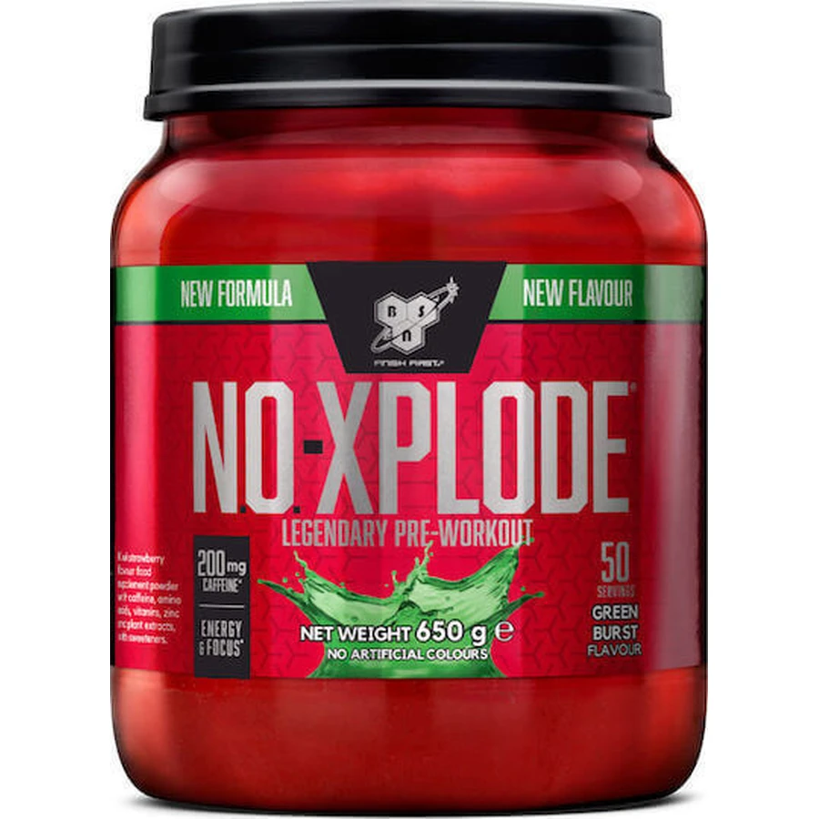 BSN N.O.-Xplode Pre Workout Supplement 650gr Green Burst: цены и характеристики