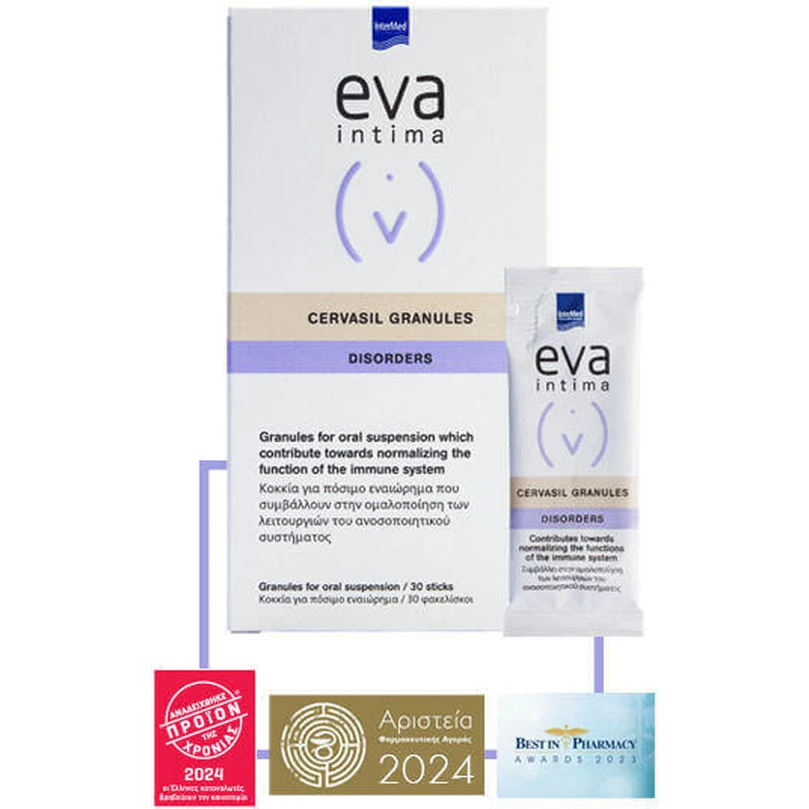 InterMed Eva Intima Cervasil Granules Disorders Immune System Strengthening Supplement 30 sachets: цены и характеристики
