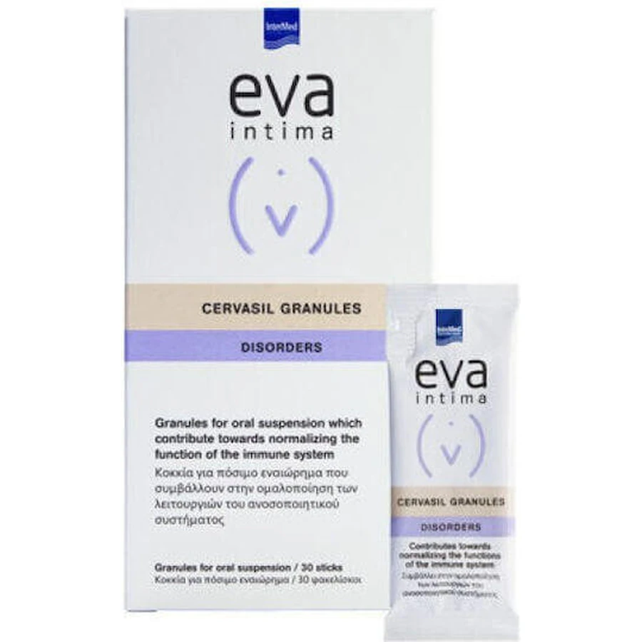 InterMed Eva Intima Cervasil Granules Disorders Immune System Strengthening Supplement 30 sachets: цены и характеристики