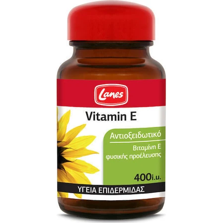 Lanes Vitamin E Вітамін для шкіри та антиоксидантної дії 400iu 30 капс.: ціни та характеристики