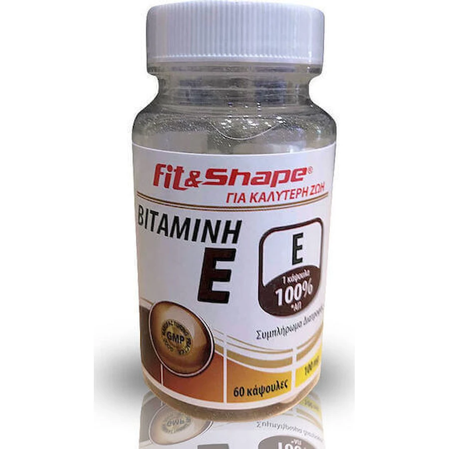 Fit & Shape Вітамін Е Вітамін для шкіри та антиоксидантної дії 100 мг 60 капс.: ціни та характеристики