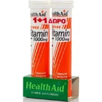 Health Aid Вітамін С 1000мг 2х Вітамін для зміцнення імунітету, шкіри та антиоксидантної дії 1000мг апельсин 40 табл. еф.: ціни та характеристики