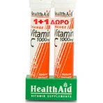 Health Aid Вітамін С 1000мг 2х Вітамін для зміцнення імунітету, шкіри та антиоксидантної дії 1000мг апельсин 40 табл. еф.: ціни та характеристики