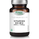 Полівітамінний комплекс Power Of Nature з вітамінами D3 та B12 для зміцнення імунної системи та здоров'я яєць 2.5iu 1000мг Енергія 30 капс.