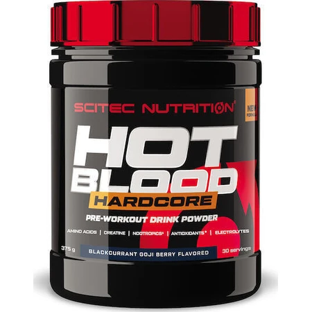 Scitec Nutrition Hot Blood Hardcore Pre Workout Supplement 375gr Blackcurrant Goji Berry Ягоды годжи: цены и характеристики