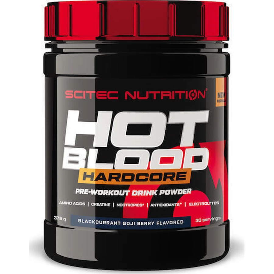 Scitec Nutrition Hot Blood Hardcore Pre Workout Supplement 375gr Blackcurrant Goji Berry Ягоды годжи: цены и характеристики