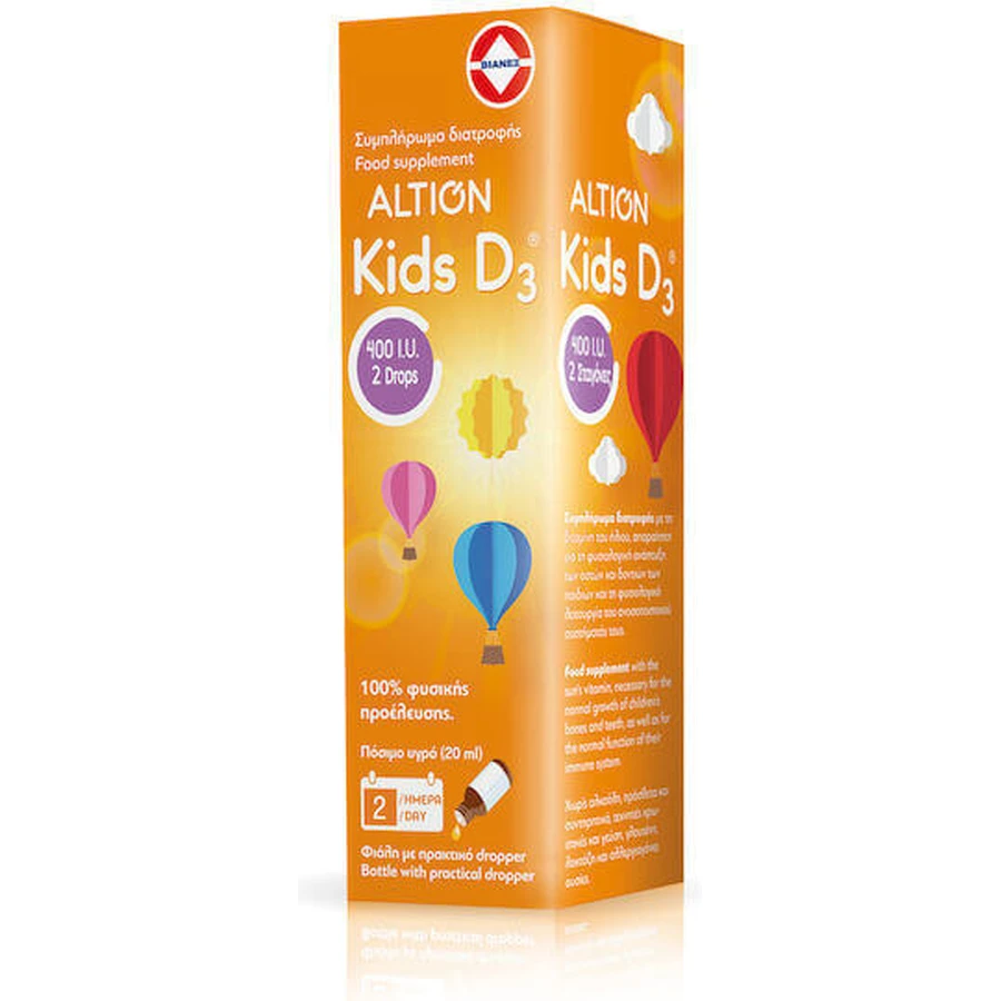 Витаминные капли Altion Kids D3 для поддержки иммунитета и здоровья яиц 400iu 20 мл: цены и характеристики