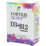 Geoplan Nutraceuticals Fortius Ultra D3 & B12 Vitamins Мультивітаміни для енергії, зміцнення імунної системи та здоров'я яєць 4000iu 30 таблеток