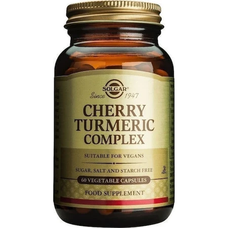 Комплекс куркуми Solgar Cherry Turmeric 60 x 1 вегетаріанські капсули: ціни та характеристики