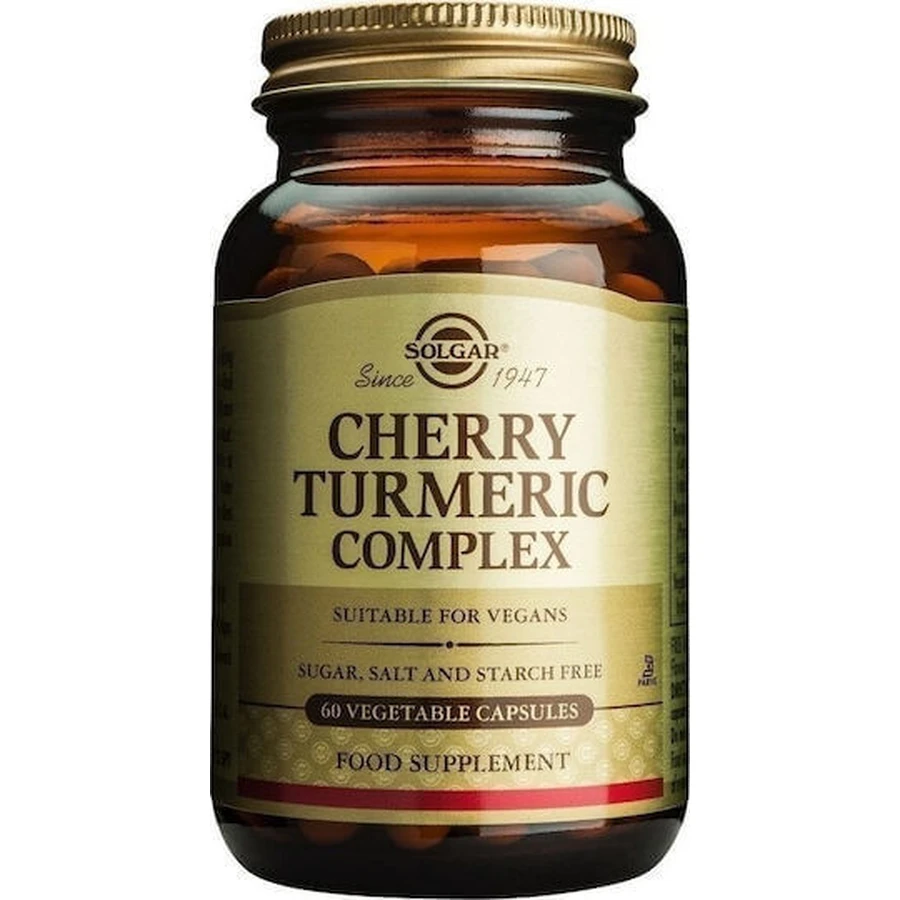 Комплекс куркуми Solgar Cherry Turmeric 60 x 1 вегетаріанські капсули: ціни та характеристики
