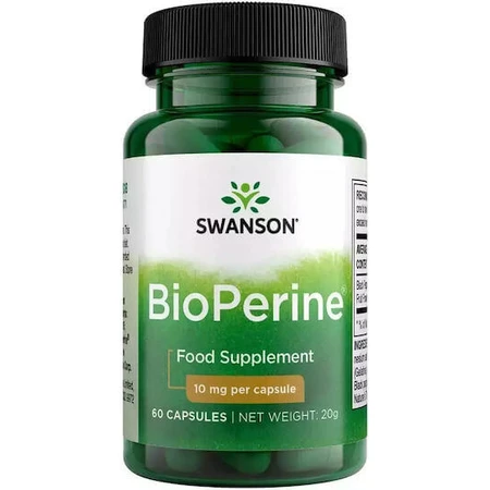Swanson Bioperine Nutrient Absorption Enhancer 10mg Пищевая добавка Special 60 caps: цены и характеристики