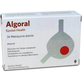Epsilon Health Algoral Специальная диетическая добавка 36 жевательных таблеток