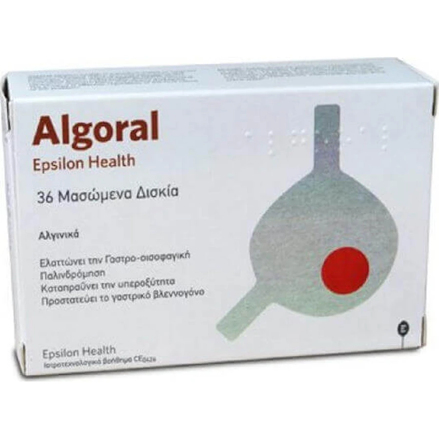 Спеціальна дієтична добавка Epsilon Health Algoral 36 жувальних таблеток: ціни та характеристики