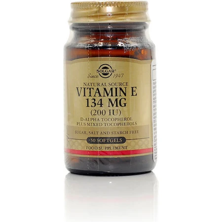 Solgar Vitamin E Вітамін для шкіри та антиоксидантної дії 200iu 50 м'яких гелів: ціни та характеристики