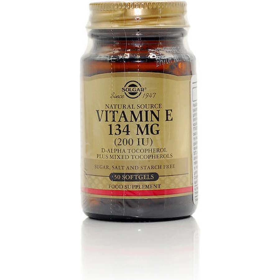 Solgar Vitamin E Вітамін для шкіри та антиоксидантної дії 200iu 50 м'яких гелів: ціни та характеристики