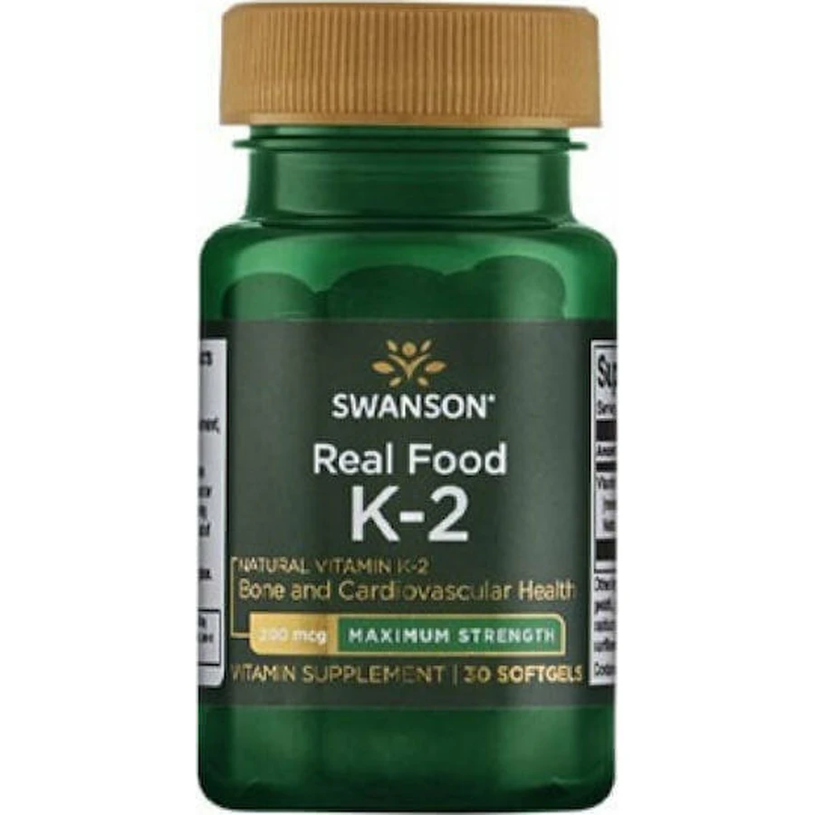 Swanson K-2 Вітамін для здоров'я птахів 200мкг 30 м'яких гелів: ціни та характеристики