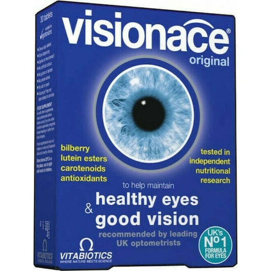 Vitabiotics Visionace Original Healthy Eyes & Good Vision Special Dietary Supplement 30 табл.: цены и характеристики