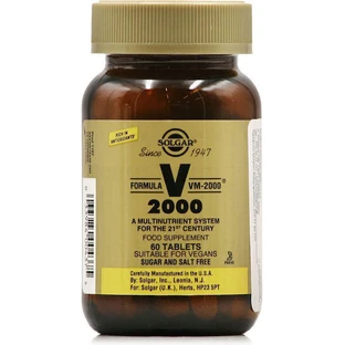 Solgar Formula VM-2000 Мультивитамины для энергии и укрепления иммунной системы 60 x 1 таблетка
