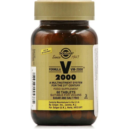 Solgar Formula VM-2000 Мультивитамины для энергии и укрепления иммунной системы 60 x 1 таблетка: цены и характеристики