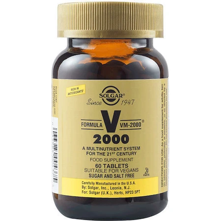 Solgar Formula VM-2000 Мультивитамины для энергии и укрепления иммунной системы 60 x 1 таблетка: цены и характеристики