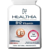 Healthia Β12 Vitamin Вітамін для здоров'я нервової системи 1000мкг 100 таблеток