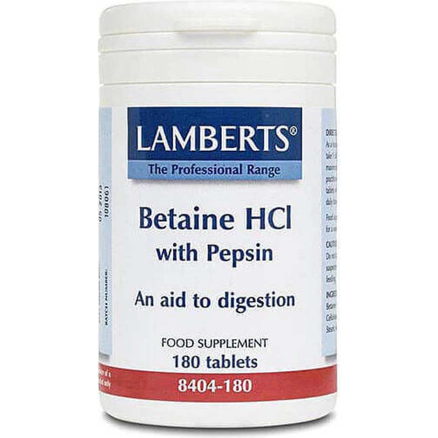 Lamberts Betaine HCI with Pepsin Food Supplement Special Special 180 файлов: цены и характеристики